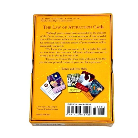 The Law of Attraction Cards By Esther And Jerry Hicks 60-Card Deck - Picture 4 of 11